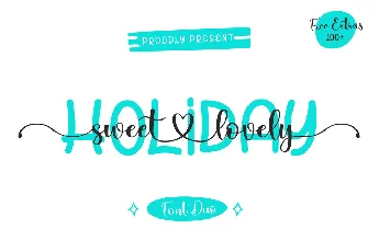 Holiday Sweet Lovely font