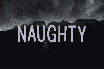 Naughty font