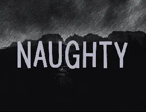 Naughty font