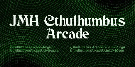 JMH Cthulhumbus Arcade font