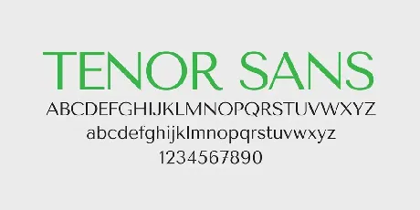 Tenor Sans font