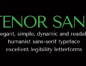 Tenor Sans font