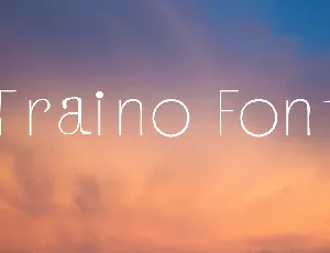 Traino font