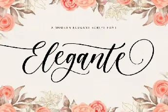 Elegante Calligraphy font