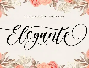 Elegante Calligraphy font