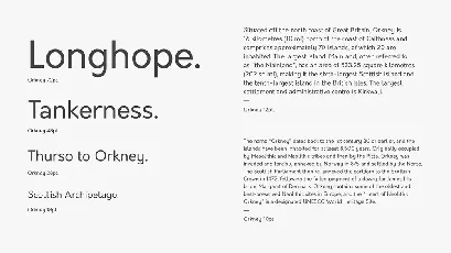 Orkneyâ„¢ Open Source Typeface font