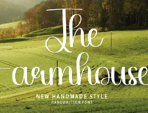 The Farmhouse Script font