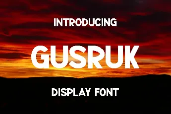 Gusruk font