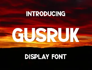 Gusruk font