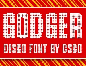 Godger Disco font