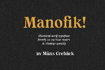 Manofik font