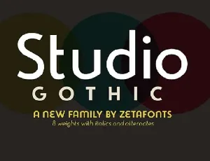 Studio Gothic font