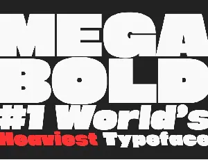 Megabold 1.0 font