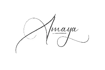 Amaya Demo font