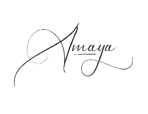 Amaya Demo font