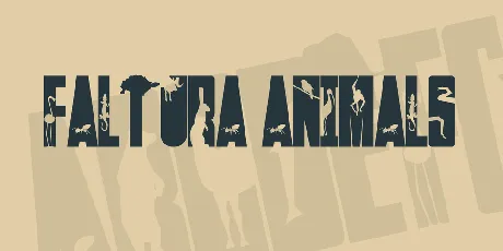 Faltura Animals font