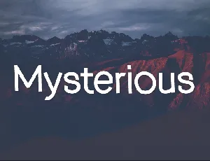 Mysterious font