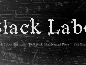 Black Label font