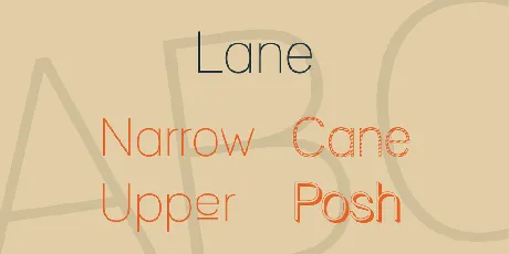 Lane font