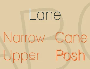 Lane font