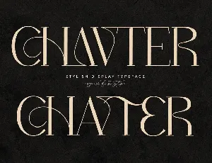 Chavter font