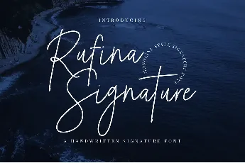 Rufina Signature font