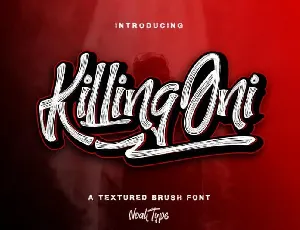 KillingOni Brush font