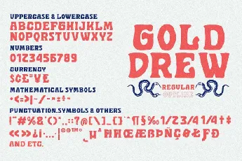 Golddrew Display font