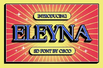 Eleyna 3D font