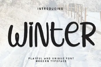 Winter Display font