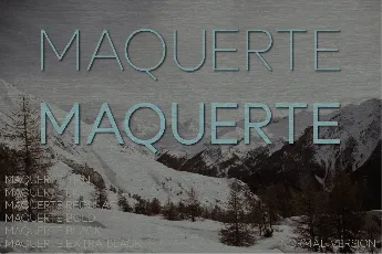 Maquerte font