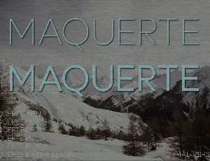 Maquerte font