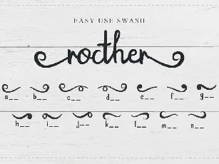 Rocther Script font