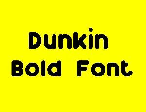 Dunkin Free font
