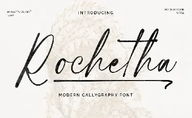 Rochetha Signature font