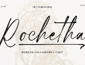 Rochetha Signature font