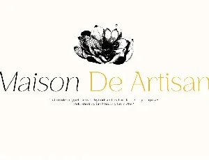 Maison De Artisan Free font