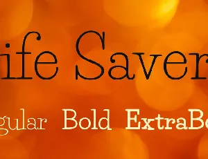 Life Savers font