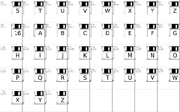 Floppy Disk font