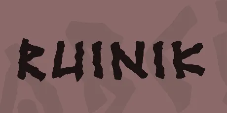 Ruinik font