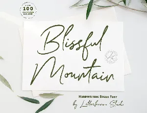 Blissful Mountain Free font