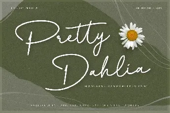 Pretty Dahlia font