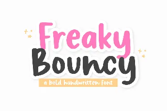 Freaky Bouncy font