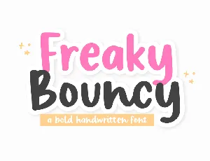 Freaky Bouncy font