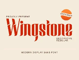 Wingstone font