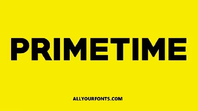 Primetime font