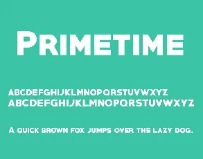 Primetime font