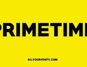 Primetime font