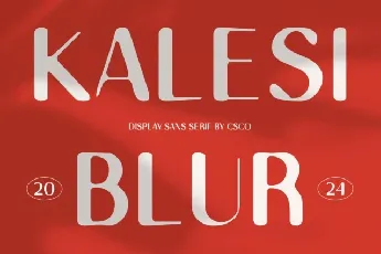 Kalesi Blur font