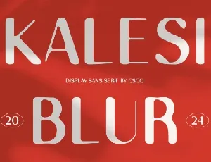 Kalesi Blur font